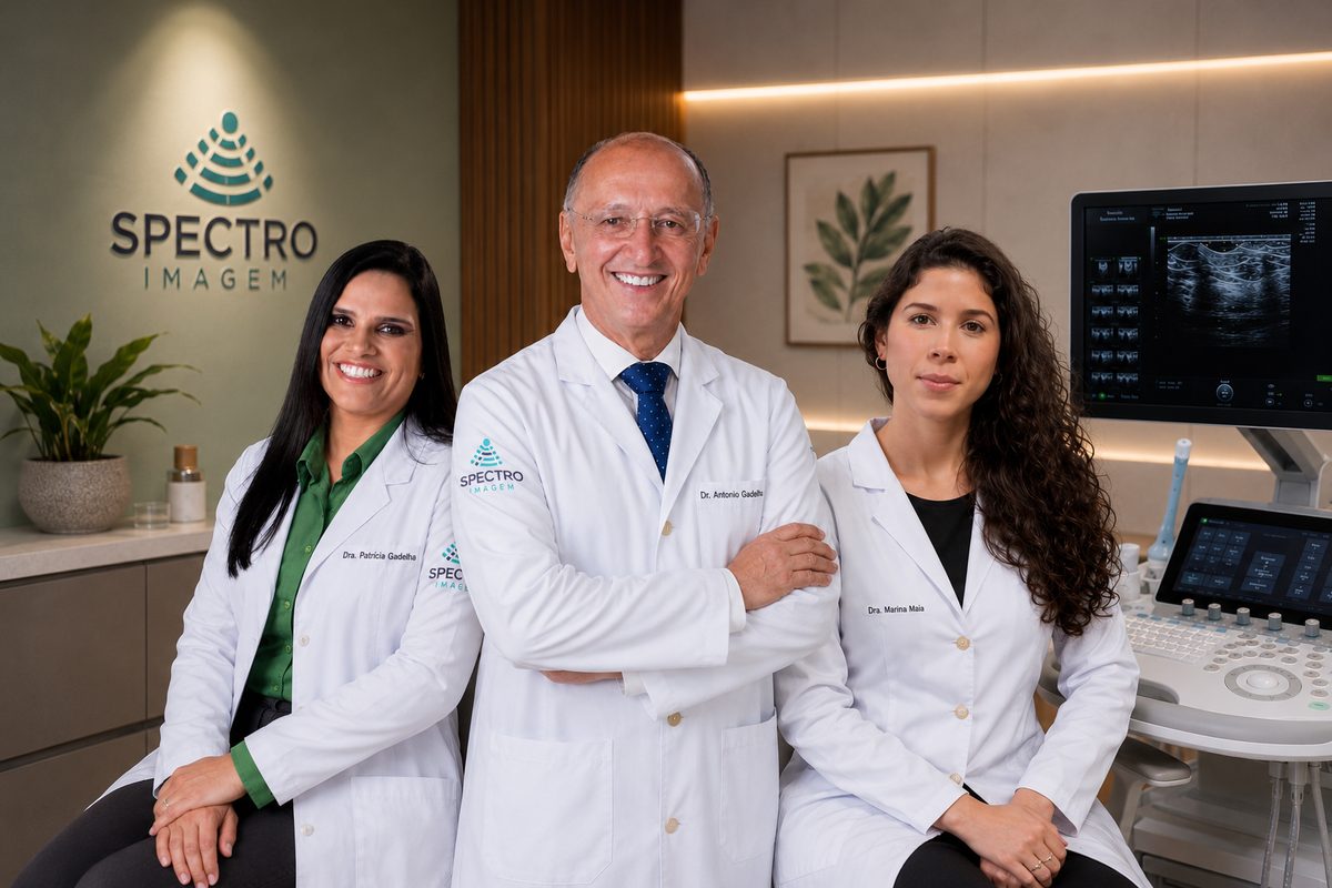 Equipe de ultrassonografia da Spectro Imagem em Campina Grande